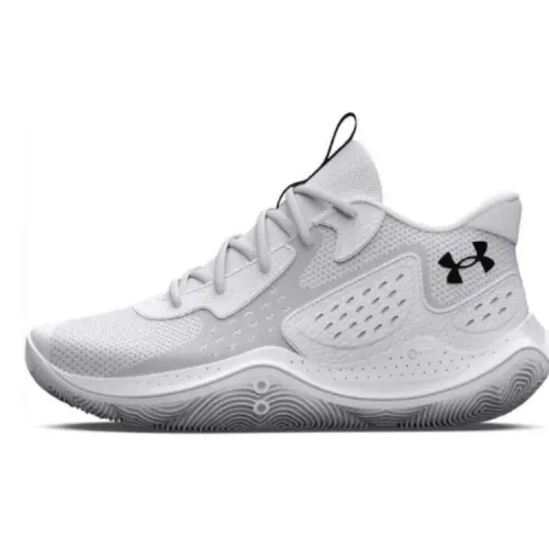 Under Armour Jet '23 Slip Resistant Abrasion Resistant Mid top Basketball Shoes Men's White