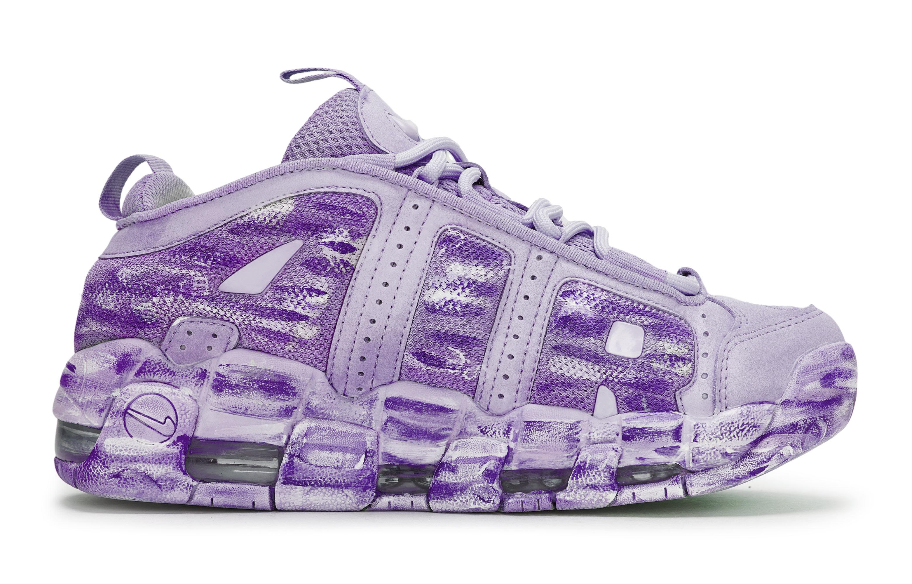 Nike Air More Uptempo 811 Manufacturing, Yunyi Nanshan Purple, Special Shoe Box Abrasion Resistant Abrasion Resistant