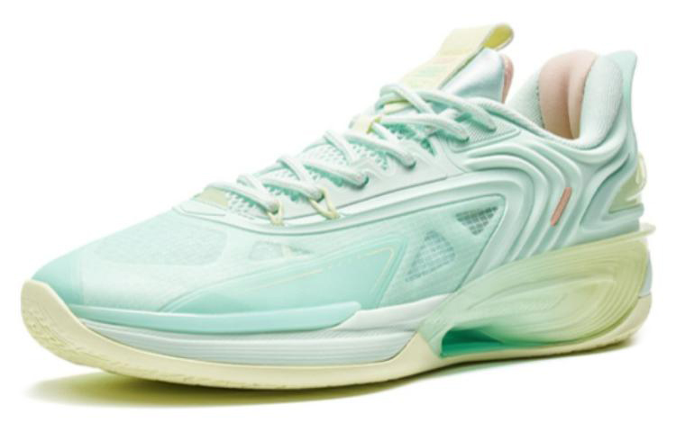 XTEP 7SE Cushioning Slip Resistant Abrasion Resistant Low top Basketball Shoes Men’s Foam Green