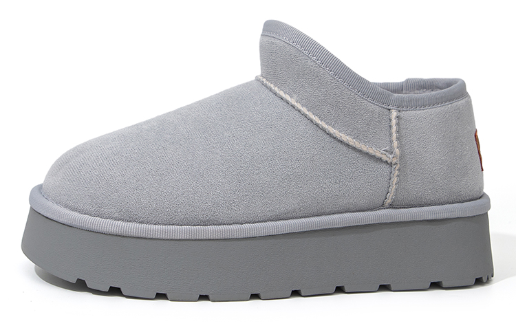 FEIYUE Short Snow Boots Women's Gray