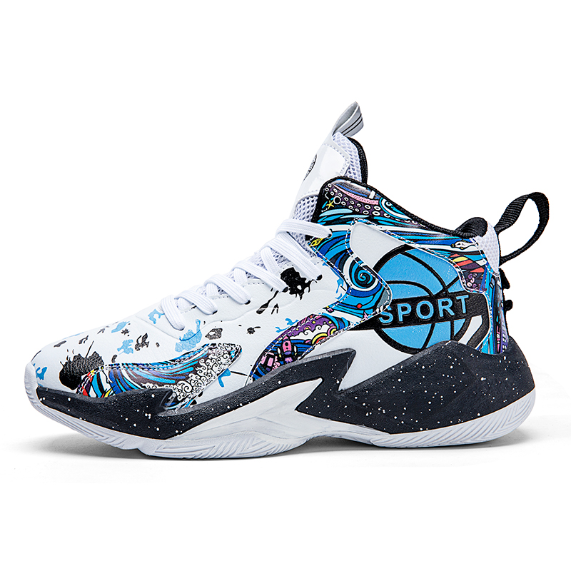 GQWE Trendy Slip Resistant Abrasion Resistant High top Basketball Shoes Unisex