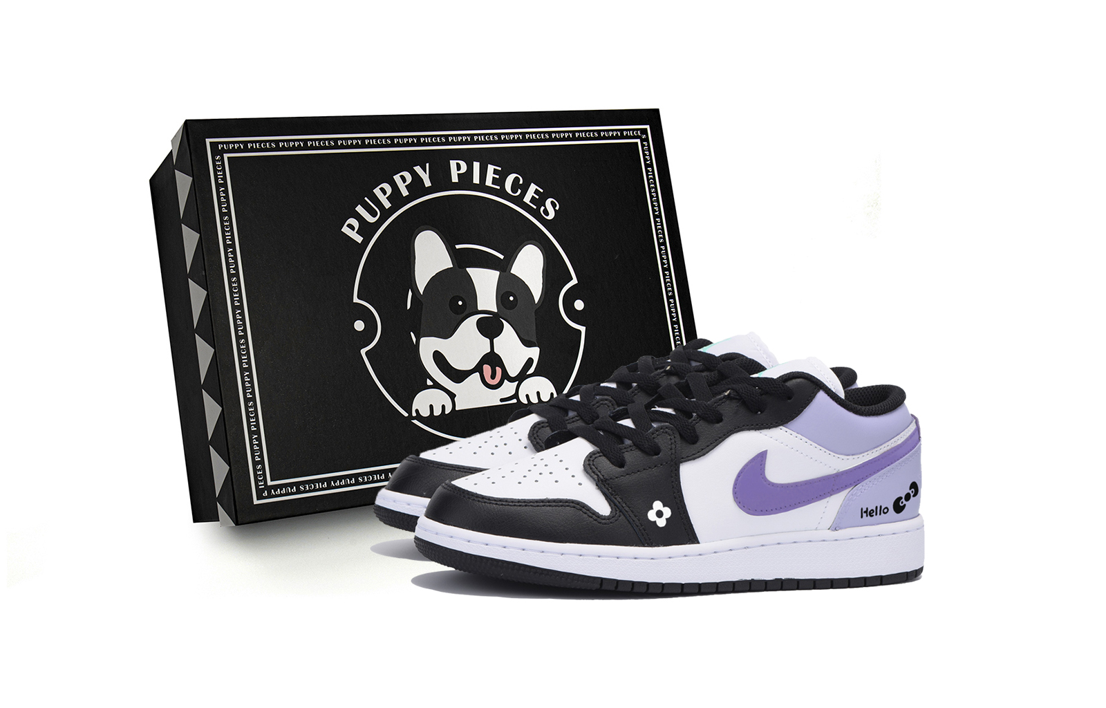 Jordan Air Jordan 1 Vintage Basketball Shoes Men’s Low Top White Purple