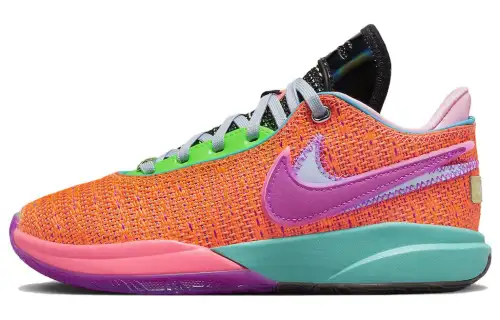 Nike LeBron 20 Choosen 1 round head lace, non-slip and wear-resistant, low top basketball shoes, men's orange