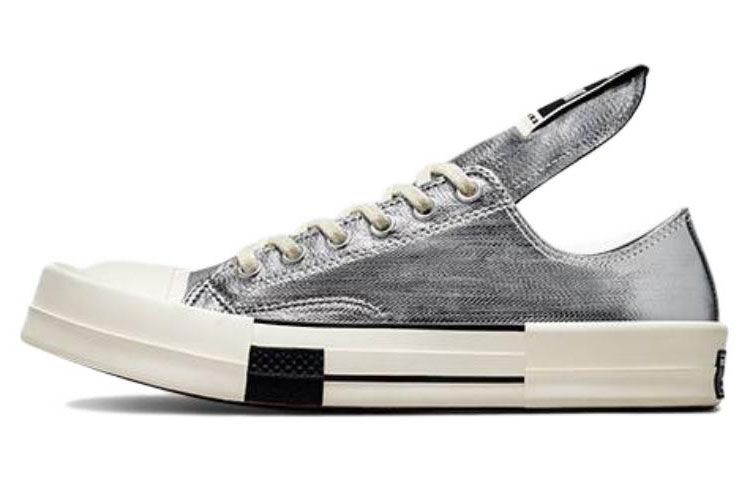 Chuck 70 Rick Owens x Chuck 70 Turbodrk Converse Low 'Silver Lacquer'