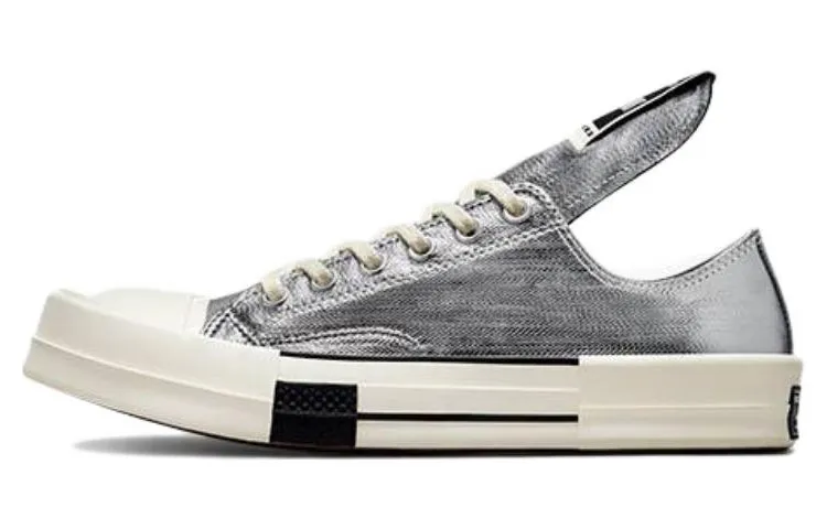 Chuck 70 Rick Owens x Chuck 70 Turbodrk Converse Low 'Silver Lacquer'