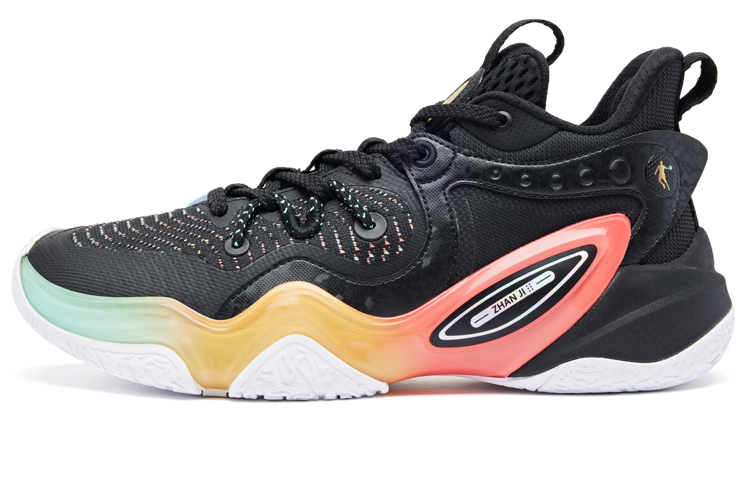 QIAODAN Halberd 6TEAM Comfortable Round Toe Cushioning Slip Resistant Low top Basketball Shoes Men’s Papaya