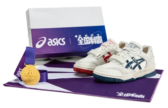 ASICS Gel Spotlyte Vintage Basketball Shoes Unisex Low Top Blue Red