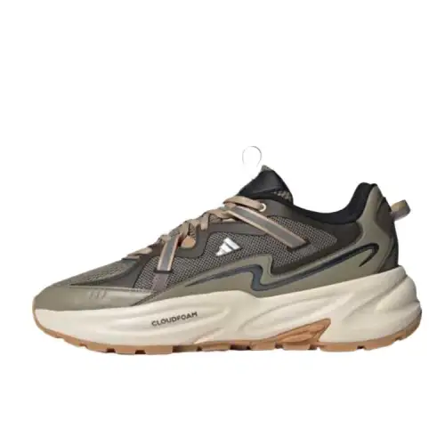 Adidas Ozweego Textile, Synthetic Leather Slip Resistant Abrasion Resistant Low top Chunky Sneakers Unisex Earth Tan