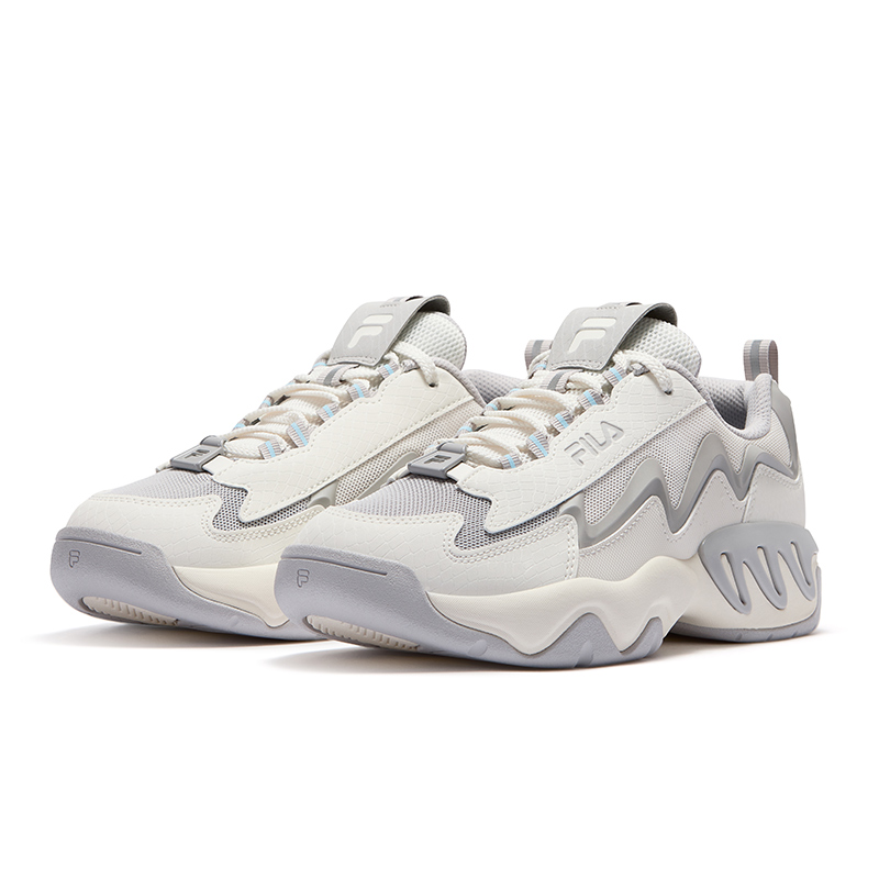 FILA FUSION SHOCK Electric Glow Shoes Basketball Shoes Women’s Snow Lotus Gray
