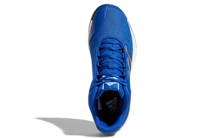 Мужские кроссовки adidas Pro Spark 2018 (сине-белый) — Синий / белый — фото 5