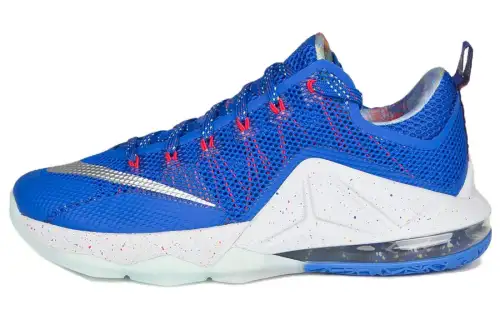 Nike Lebron 12 Low Hyper Cobalt Comfortable and Versatile Non-slip and Wear-Resistant Low-top Basketball Shoes Men's Blue