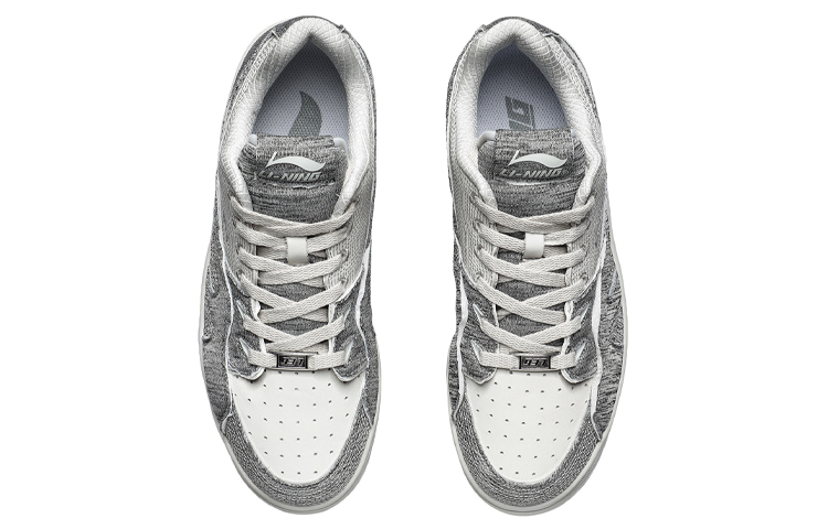 Li Ning 937 Vintage Basketball Shoes Men’s Low Top Brick Gray