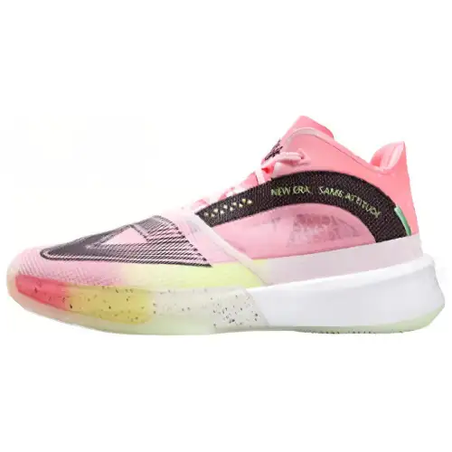 PEAK Surfing The Big Triangle 1.0 Abrasion Resistant Breathable Mid top Basketball Shoes Men's Pink