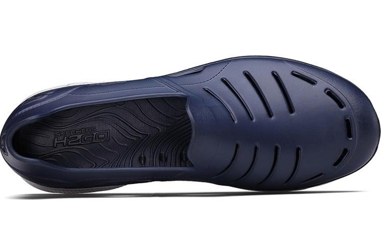 Мужские сандалии Skechers H2 Go (серо-голубые) — Тёмно-синий / серый — фото 3