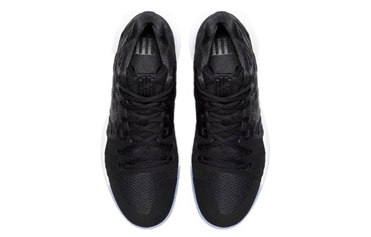 Мужские кроссовки Nike Kyrie 3 (черные) — фото 4