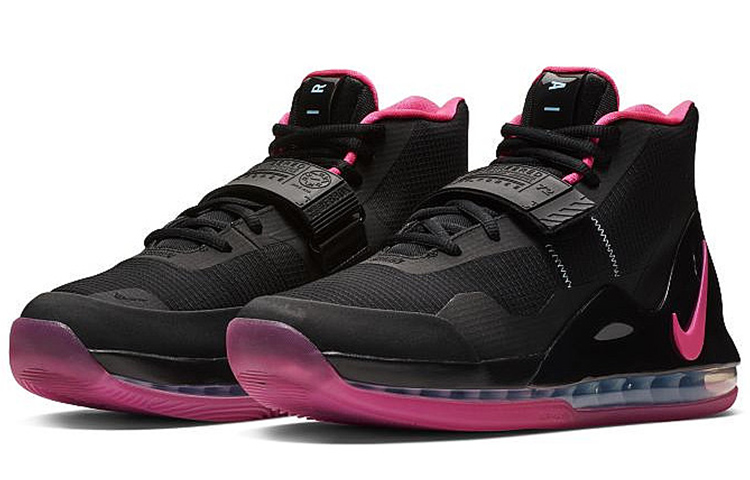Мужские кроссовки Nike Air Force Max "Black Pink Blast" (черно-розовые) — Чёрныйрозовый — фото 3