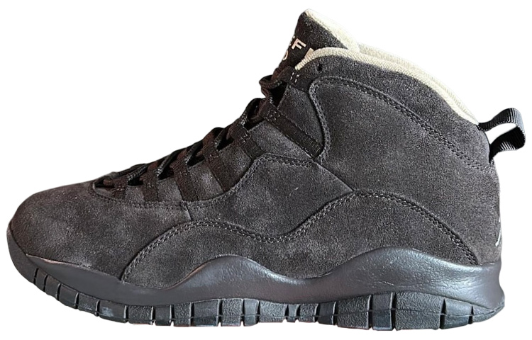 SoleFly x Jordan Air Jordan 10 'Chocolate' Slip Resistant High top Vintage Basketball Shoes Men's Black