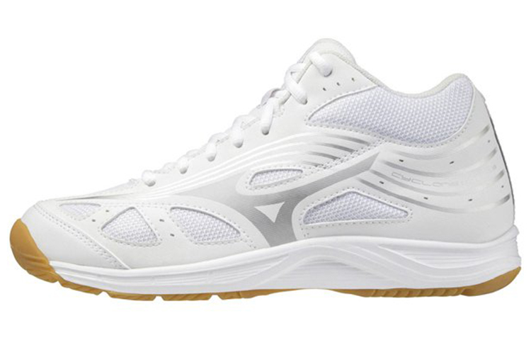Mizuno Cyclone Speed 3 MID wear-resistant and breathable mid-top volleyball shoes silver