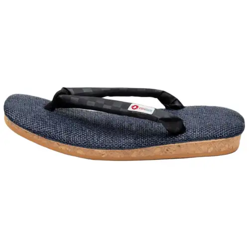 Mizuno Comfortable Round Toe Quiet Odor Resistant Abrasion Resistant Slip Resistant Flip Flops Men's Black Blue