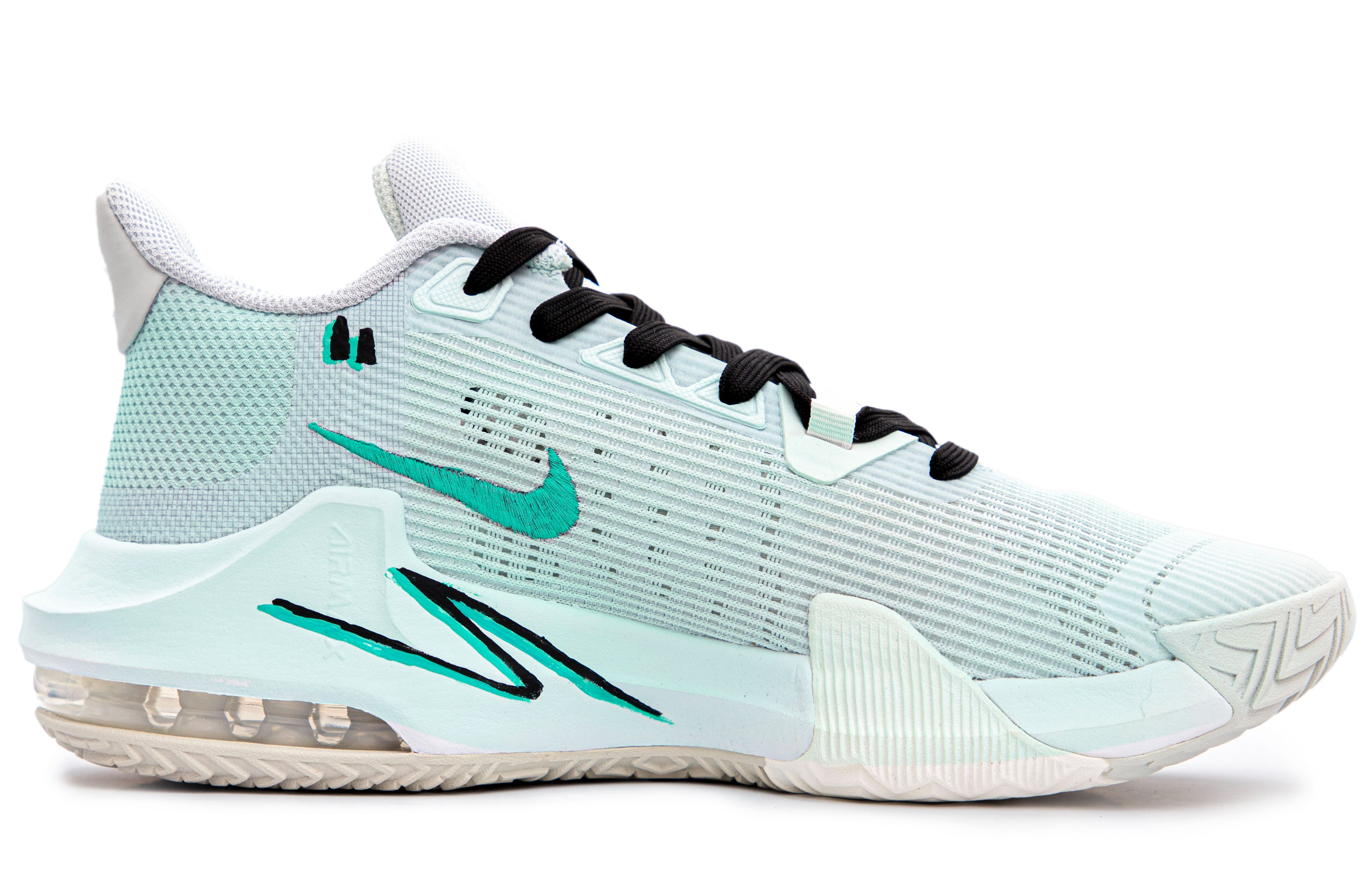 Nike Air Max Impact Cushioning Slip Resistant Abrasion Resistant Low top Basketball Shoes Men’s Gray Green