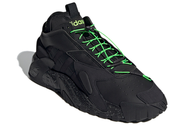 Кроссовки adidas originals Streetball 'Black Solar Green' (черно-зеленые) — фото 3