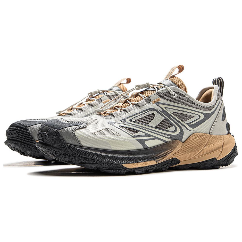 Li Ning Outdoor CF Tracing, Yijie 2.0 V2 Cushioning Slip Resistant Abrasion Resistant Low top Hiking Shoes Unisex