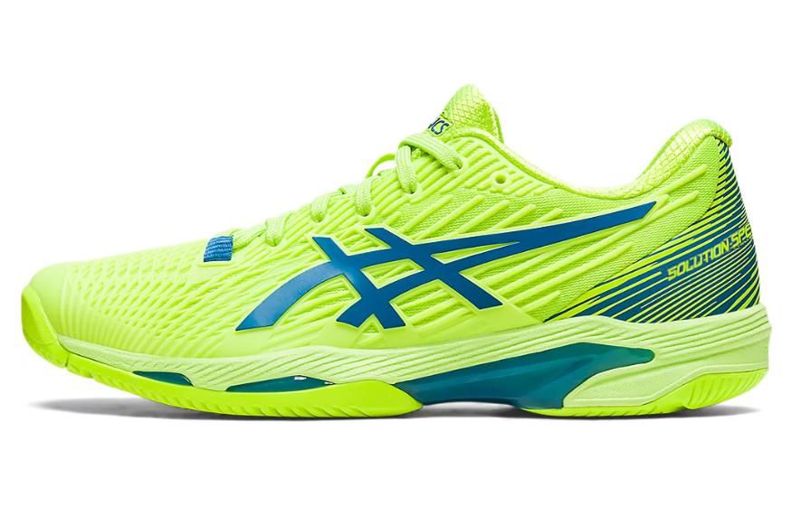 Asics Solution Speed FF 2 Low Top Tennis Shoes Women's Green Blue