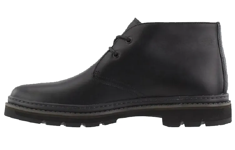 Timberland Casual Leather Shoes Men's Mid Top Black