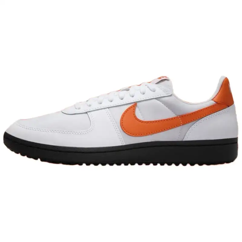 Nike Field General '82 Orange Blaze Comfortable Low Top Retro Basketball Shoes Unisex White Orange