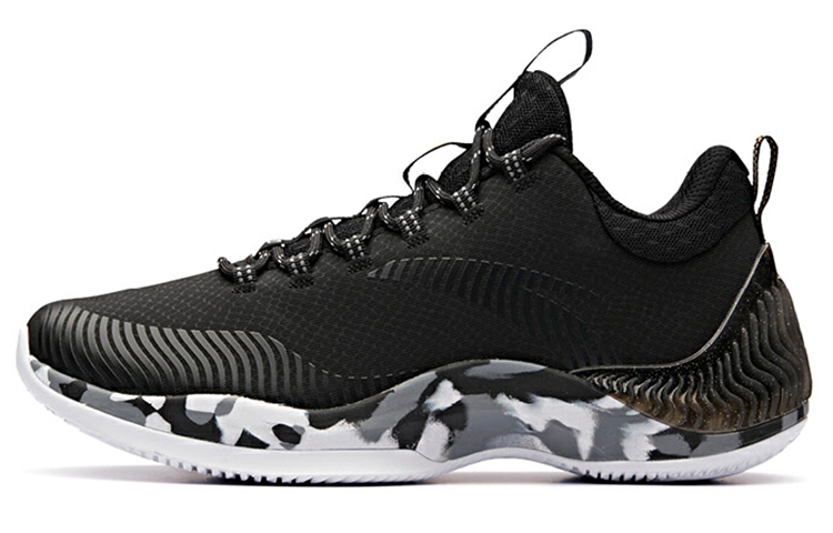 Anta The Dagger 2 Low top Basketball Shoes Men’s Black White Gray