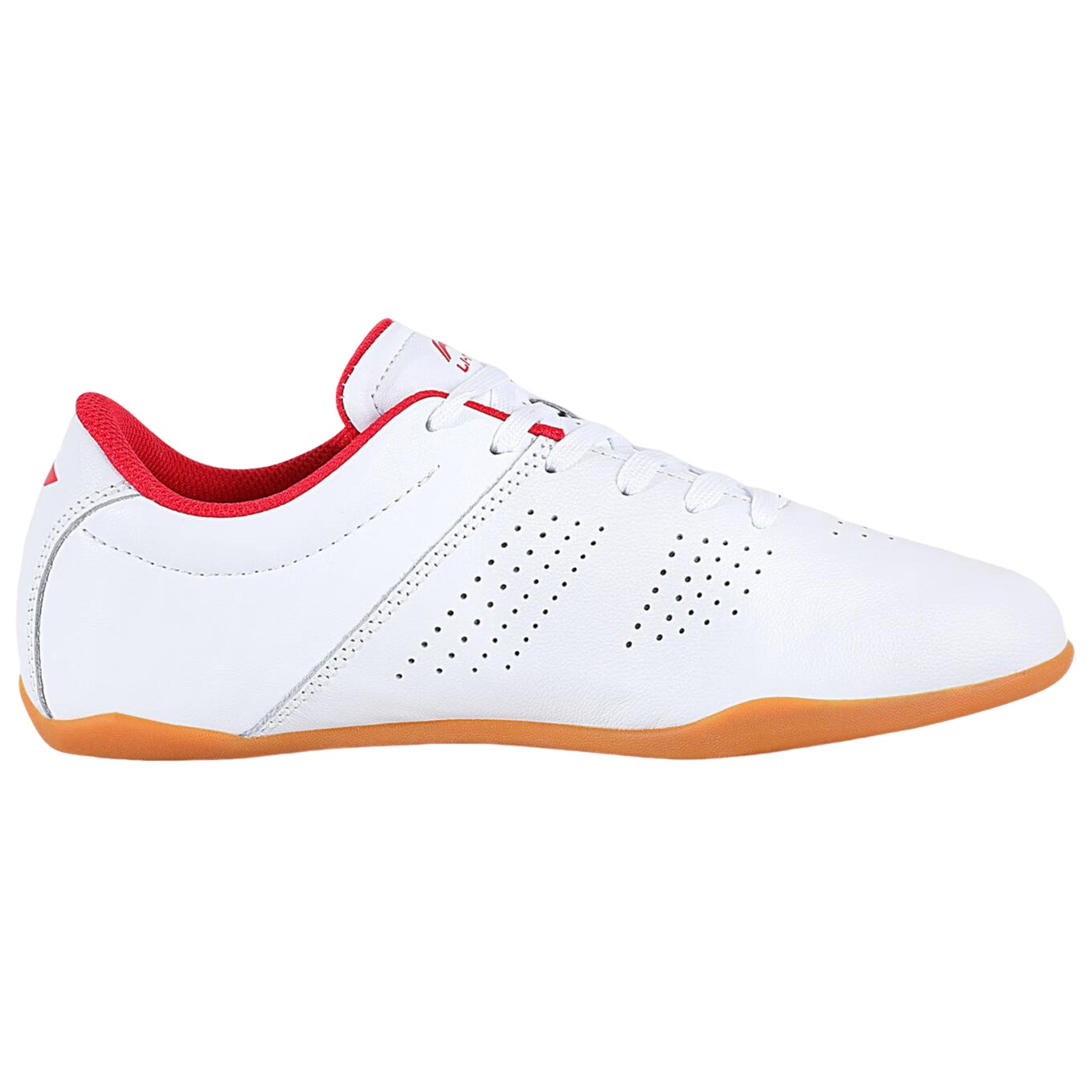 Li Ning Tai Chi Slip Resistant Abrasion Resistant Low top Training Shoes Unisex White Red