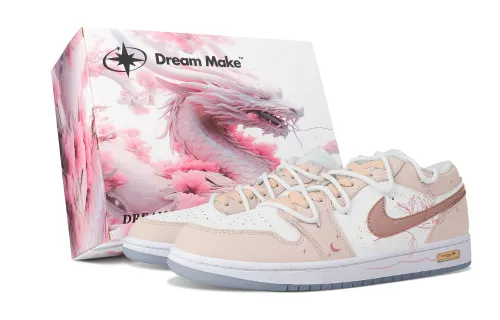 Jordan Air Jordan 1 Slip Resistant Abrasion Resistant Balance Low top Vintage Basketball Shoes Women's Lotus Color