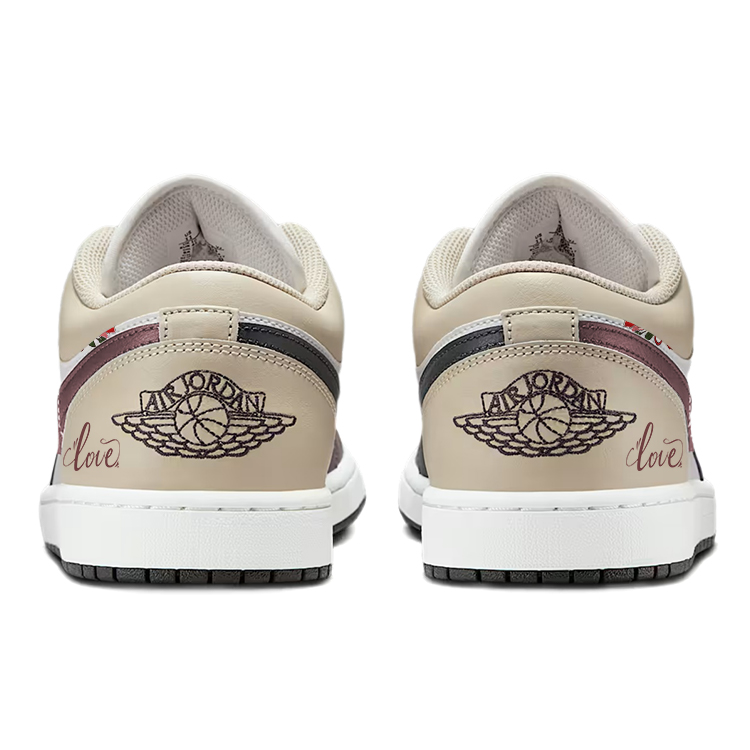 Jordan Air Jordan 1 Vintage Basketball Shoes Unisex Low Top White/Black