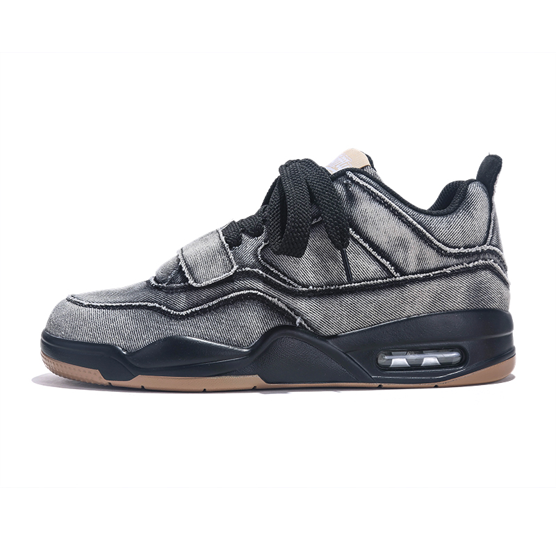 Jifffly Cushioning Balance Lightweight Low top Basketball Shoes Men’s Washed Black