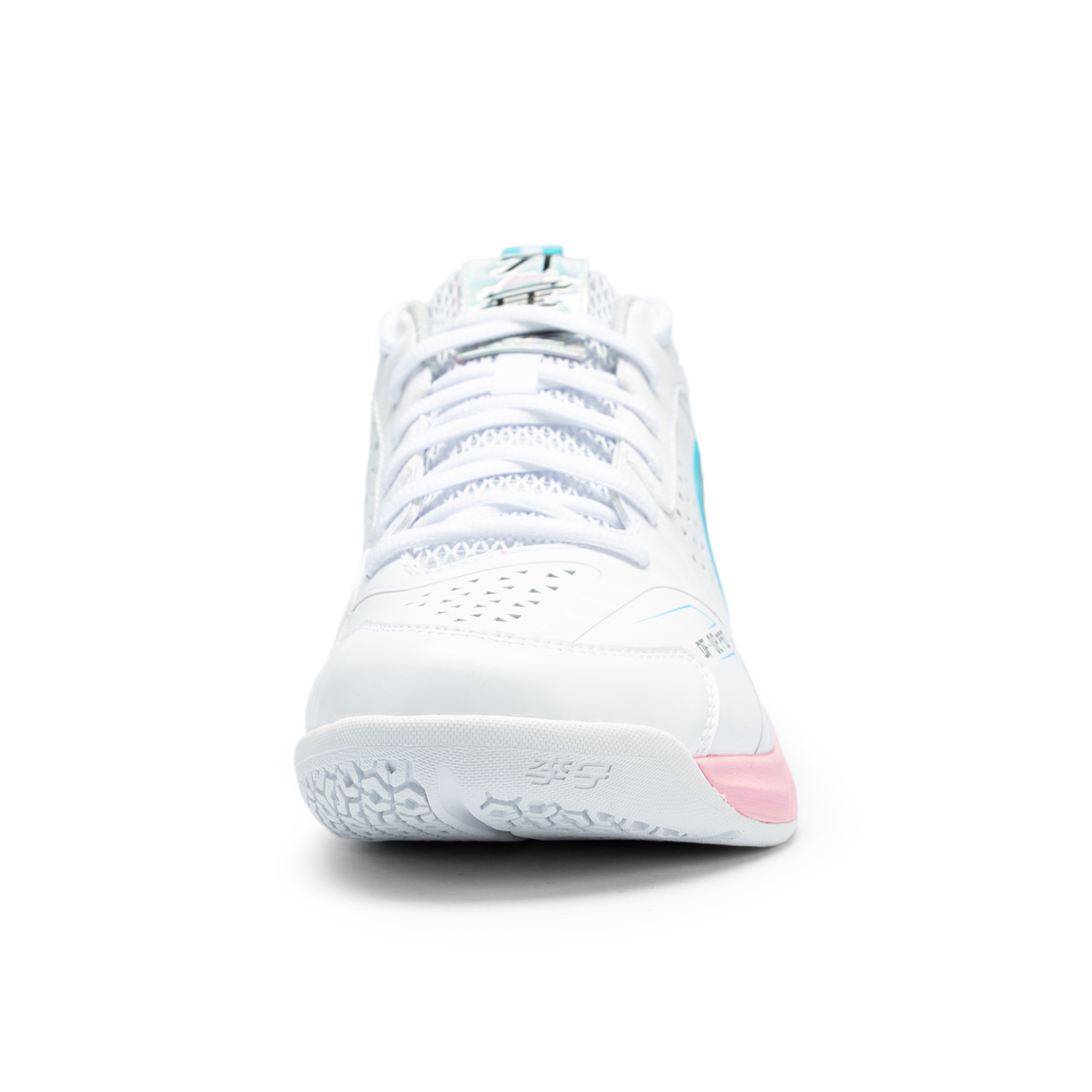 Li Ning Blade II PRO Cushioning, Wear Resistant Low top Badminton Shoes Unisex White Silver Blue