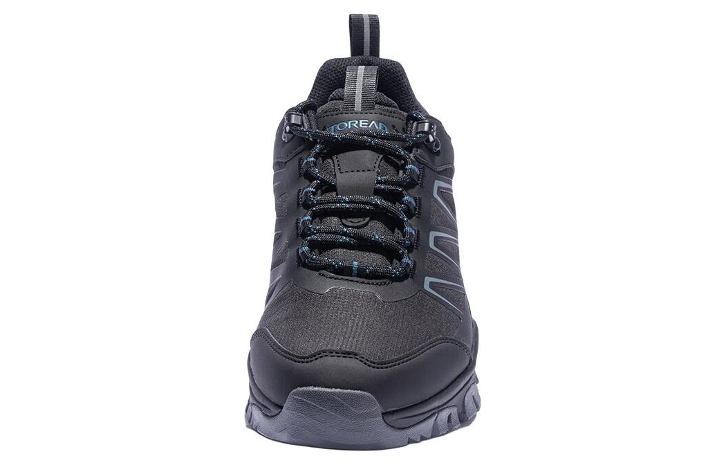 TOREAD Slip Resistant Abrasion Resistant Slip Resistant Abrasion Resistant Low top Hiking Shoes Men’s Black Blue