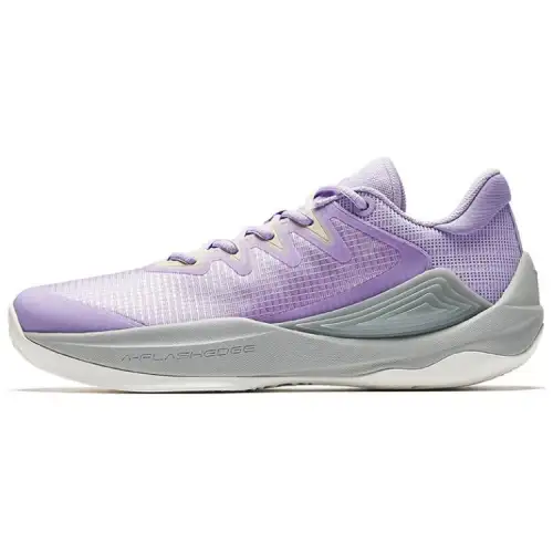 Anta Slip Resistant And Breathable Height Increasing Low top Basketball Shoes Men's Purple