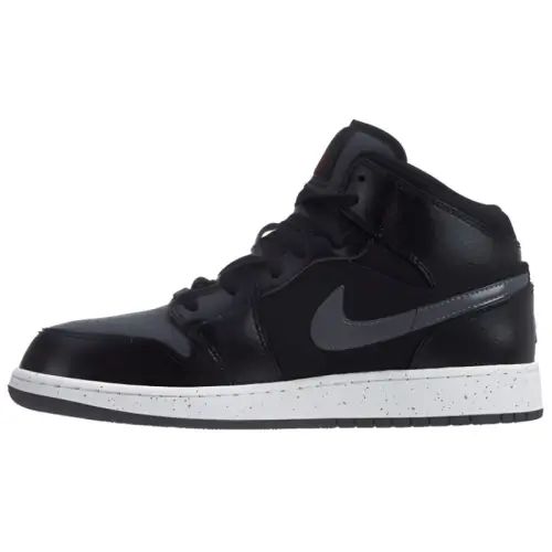 Air Jordan 1 Mid Premium 'Black Dark Grey' Gs