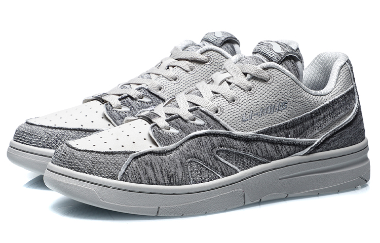 Li Ning 937 Vintage Basketball Shoes Men’s Low Top Brick Gray