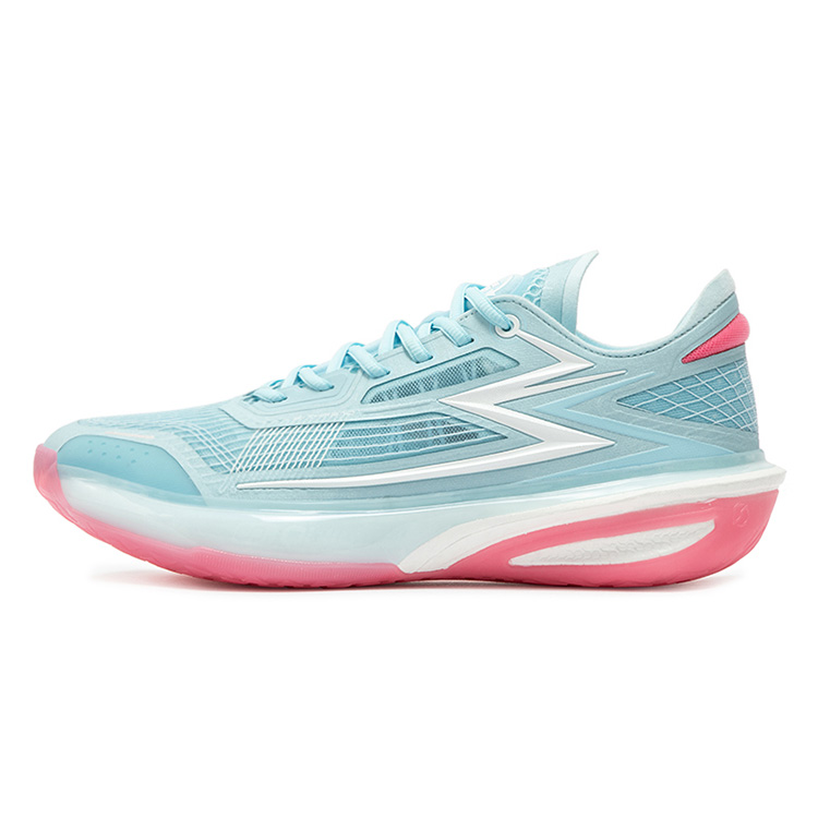 361° Speed BB Low top Basketball Shoes Men’s Blue Pink Mismatched