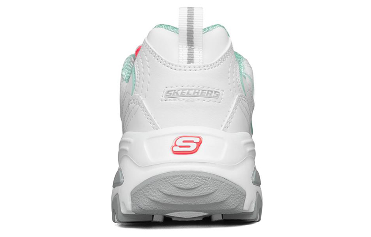 Женские кроссовки Skechers D'LITES 1.0 (бело-светло-синие) — Белый / светло-синий — фото 4