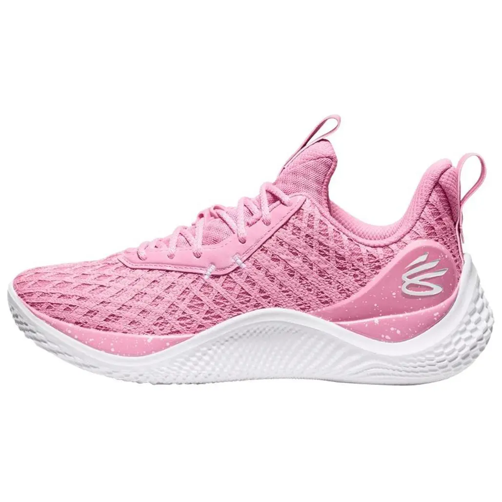 Under Armour Slip Resistant Abrasion Resistant Slip Resistant Abrasion Resistant Low top Basketball Shoes Men's Pink