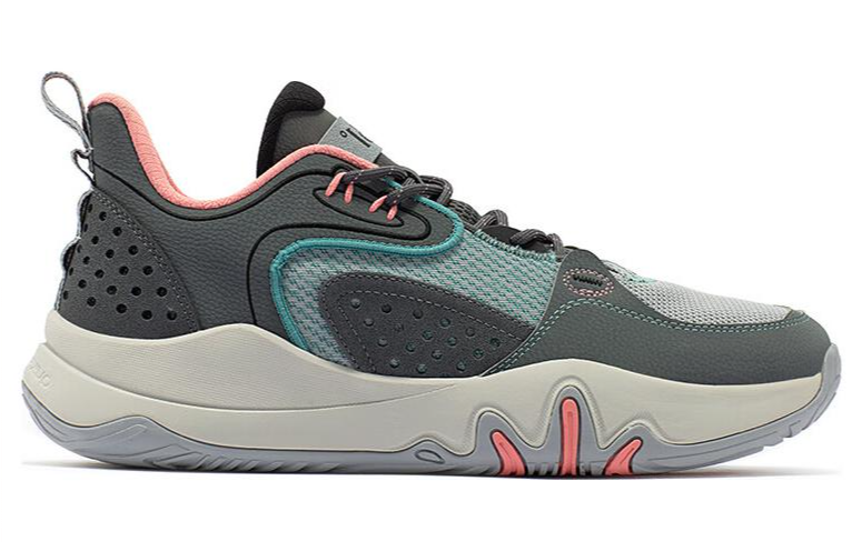 361° Slip Resistant Abrasion Resistant Low top Basketball Shoes Men’s Gray White Blue