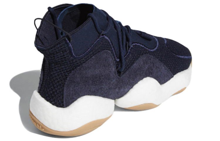 Мужские кроссовки adidas originals Crazy BYW (бело-синие) — Синий / белый — фото 4
