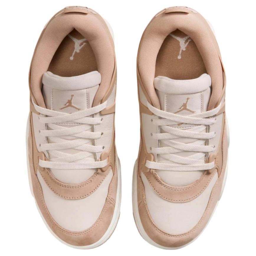Jordan Air Jordan 4 Slip Resistant Abrasion Resistant Low top Vintage Basketball Shoes Women's Brown