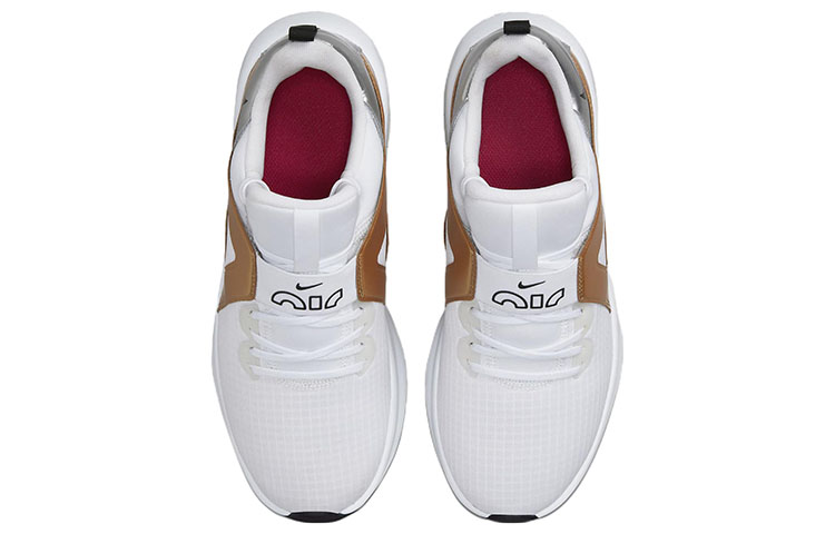 Женские кроссовки Nike Air Max Bella TR (бело-золотые) — Белый / золотой — фото 4