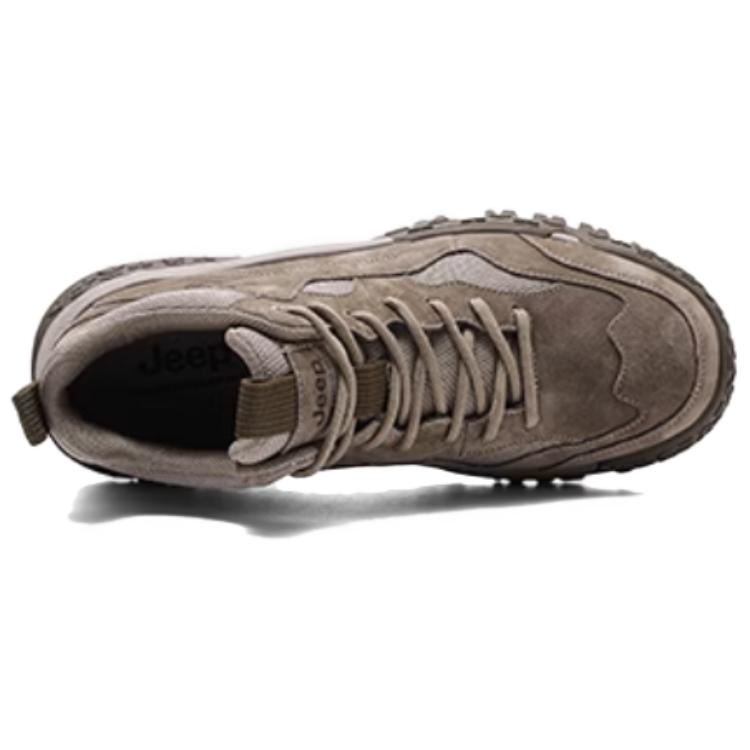Jeep Abrasion Resistant Mid top Hiking Shoes Men’s Brown