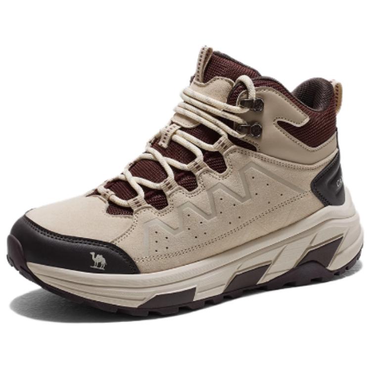 CAMEL Mesh Slip Resistant Abrasion Resistant High top Mountaineering Shoes Women’s Beige