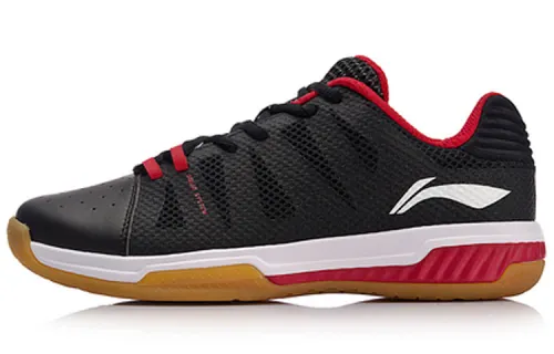 Li Ning Fashion Non slip Lightweight Low top Badminton Shoes Unisex Black