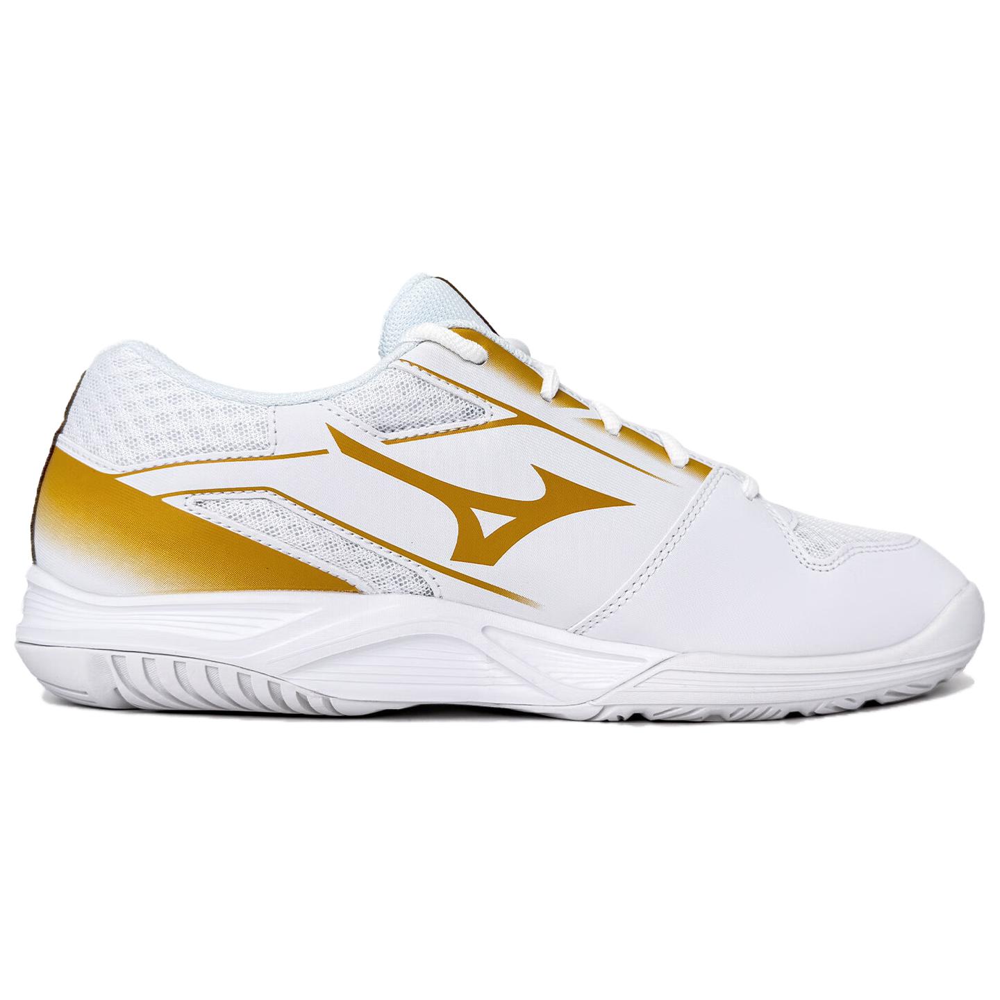 Mizuno Cushioning, Breathable, Balance, Impact Resistant Low top Training Shoes Unisex White Yellow